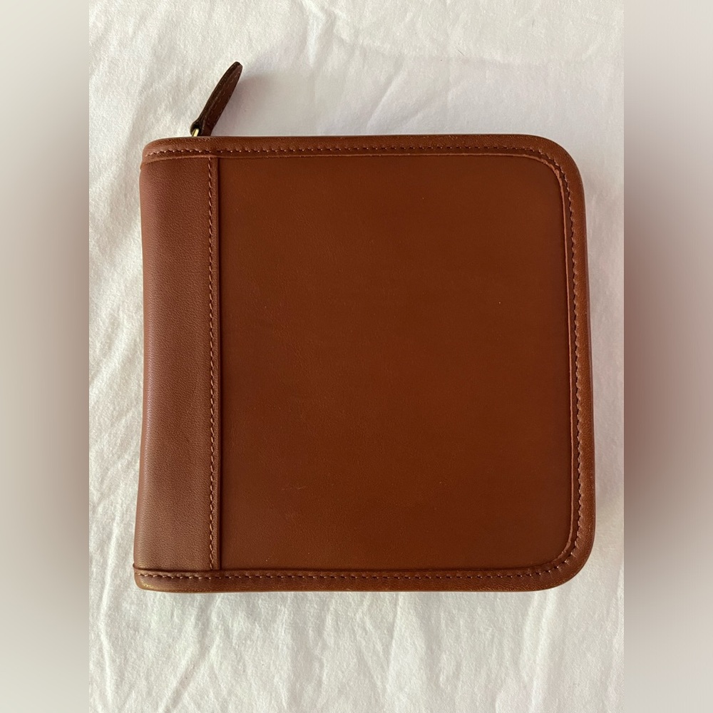 Coach Brown Leather CD Case